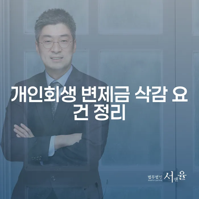 개인회생 변제금 삭감 신청, 어떤 요건이 필요할까요?