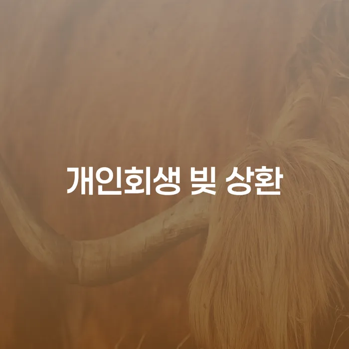 개인회생 빚 상환을 통해 채무 문제를 해결할 수 있을까요?