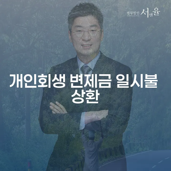 개인회생 변제금을 일시불로 상환하는 것이 현명한 선택일까?
