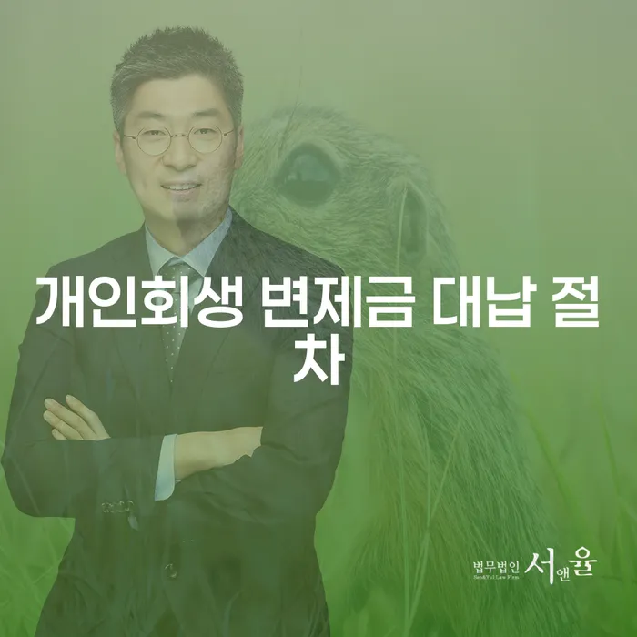 개인회생 변제금 대납 절차, 어떻게 해야 할까요?